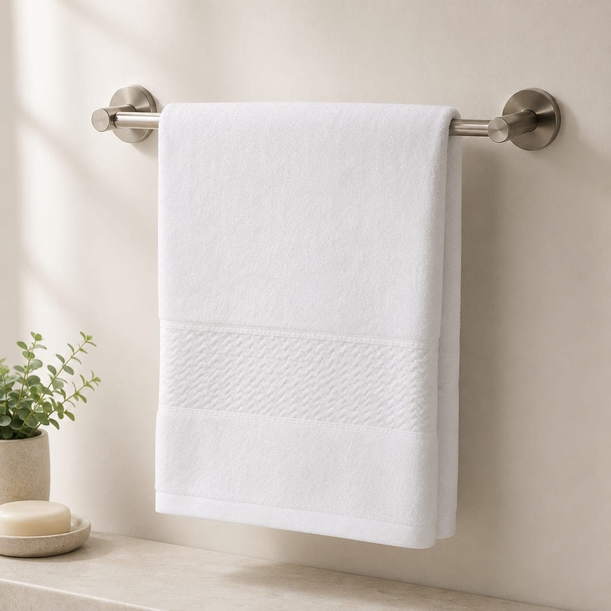 Serviette de bain coton éponge