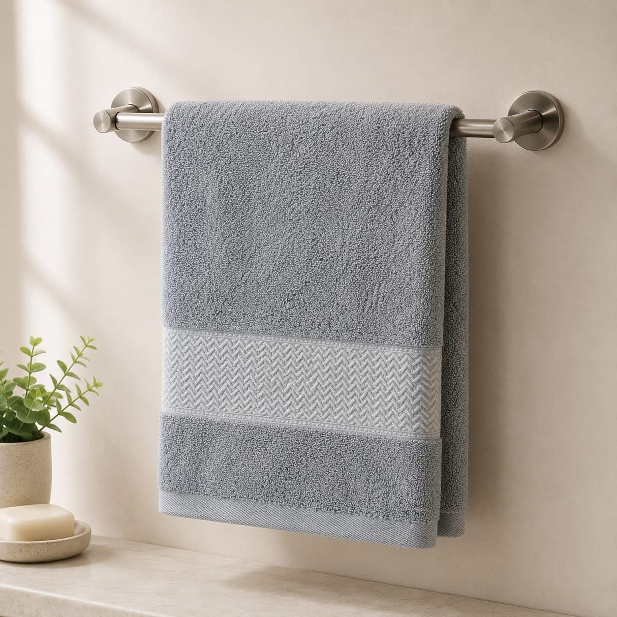 Serviette de bain coton éponge — vue 2