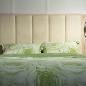 Housse Motif Rosée Verte Élégance